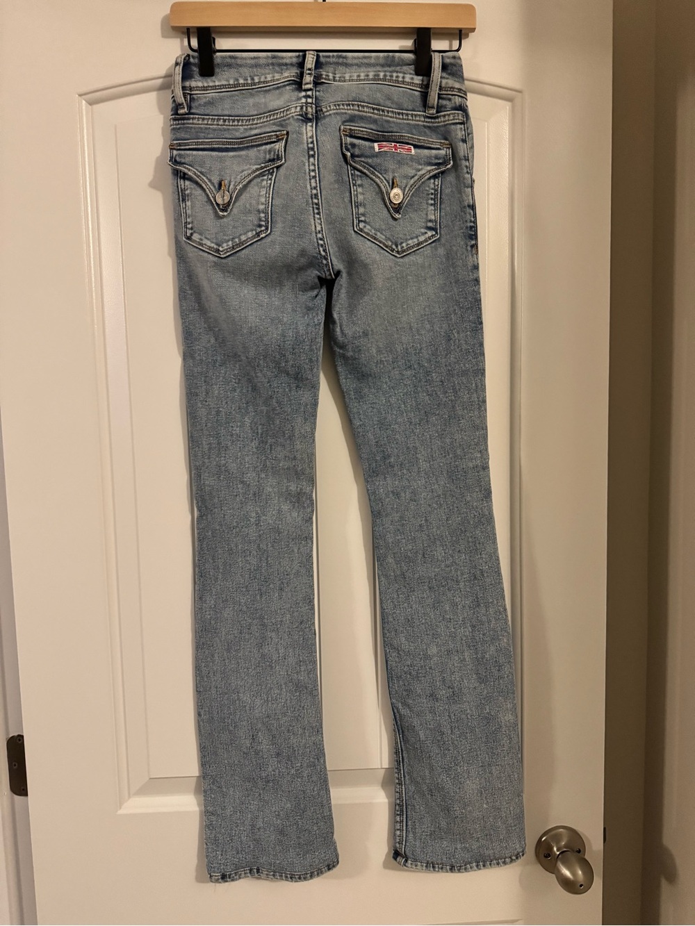 Hudson Jeans Light Blue High-Rise Flare Jeans - Picture 5 of 9